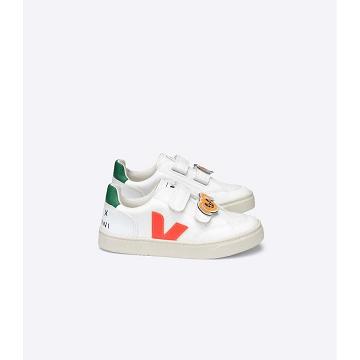 Kids' Veja V-12 CWL MINI-RODINI RABBIT Shoes White | ZA 807SGL